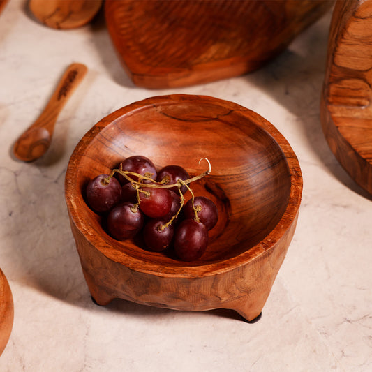 Woodsie- 4 Footed Nut Bowl